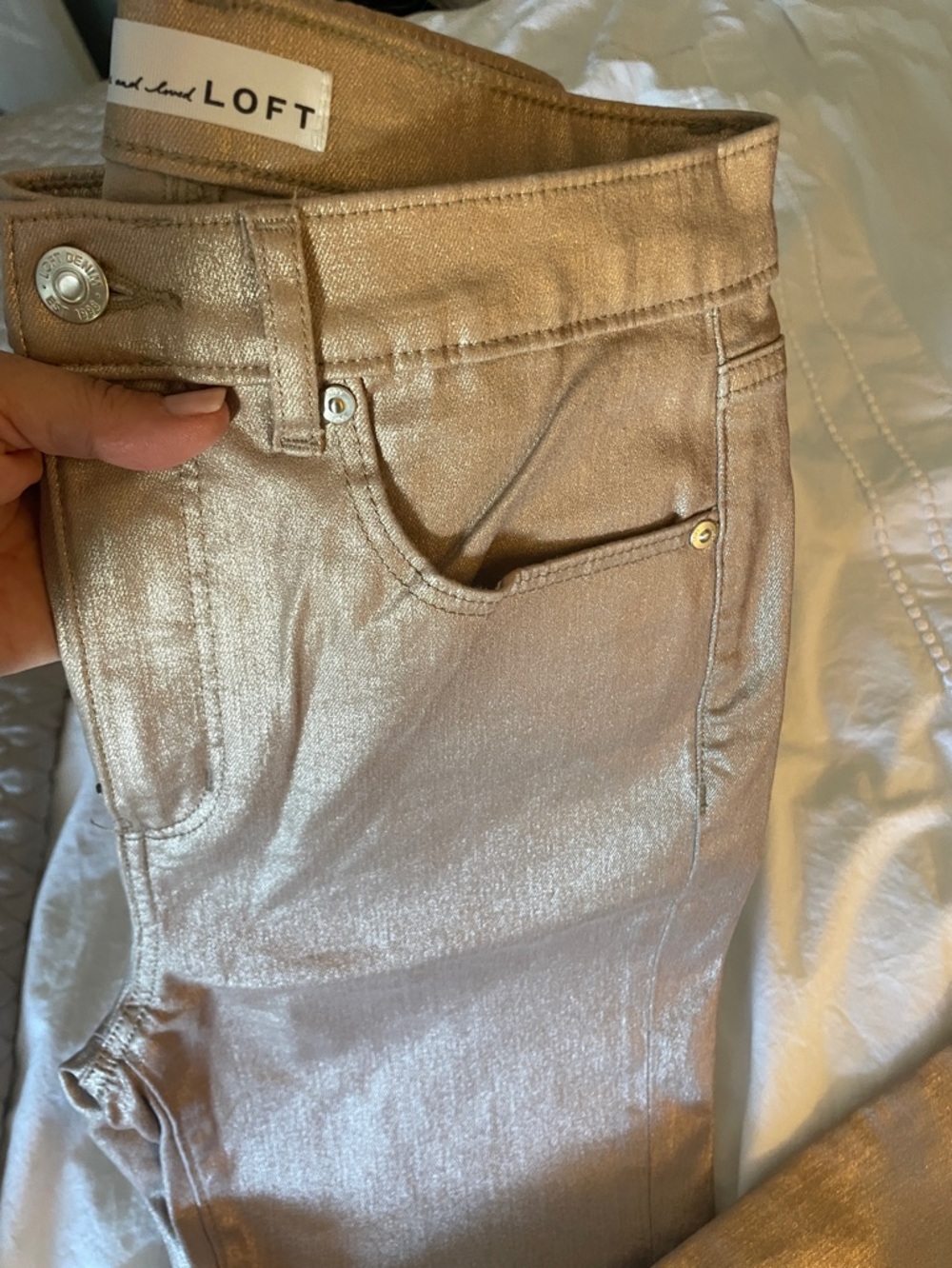Loft size 28/6 wide leg pants - Picture 2 of 5